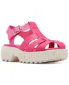 Sorel Ona Streetworks Fisheran Mid Sandal Womens Strappy Manmade Fisherman Sandals In Nico,chalk