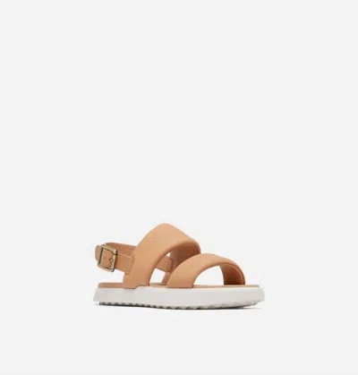 Sorel Women's Ona Streetworks Go-to Flat Sandals In Honest Beige In Multi
