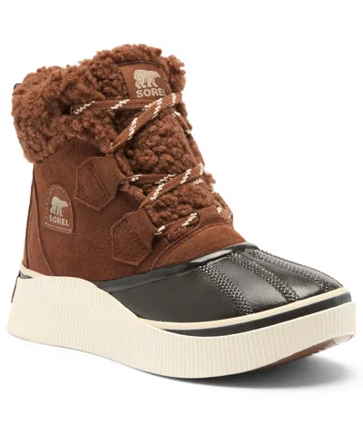 Sorel Women's Out N About Iv Chillz Waterproof Booties In Black
