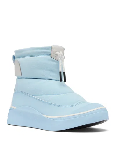 Sorel Out N About Iv Puffy Lace-up Waterproof Boot In Arctic Sea/chalk