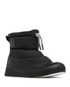 Sorel Out N About Iv Puffy Lace-up Waterproof Boot In Black/chalk