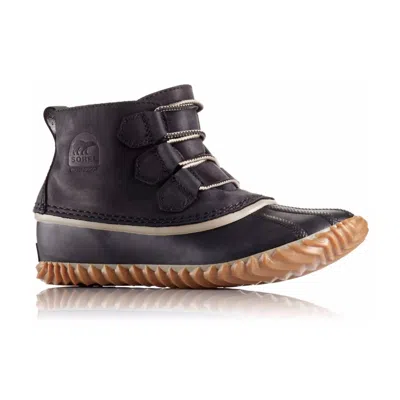 Sorel Women's Out N About Leather Ankle Boot In Black