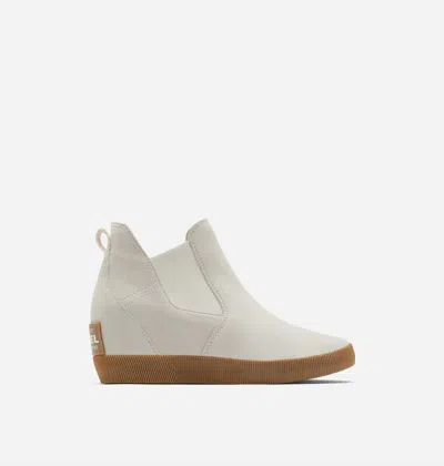 Sorel Women's Out N About Slip On Wedge Boot In Chalk/white