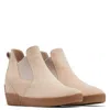 Sorel Women's Out N About Slip-on Wedge Shoes In Natural Tan / White