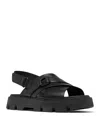Sorel Rein Cb Sandals In Black/black