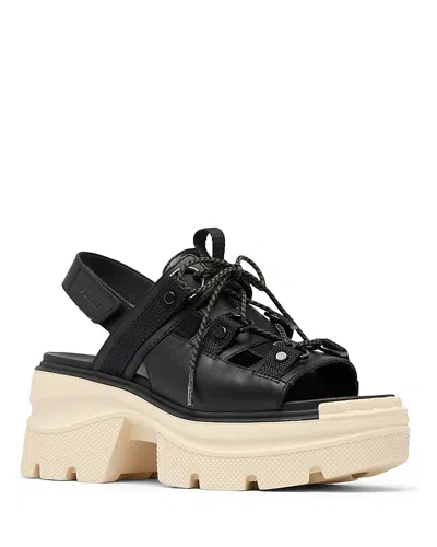 SOREL WOMEN'S REIN CB LACE PLATFORM SANDALS