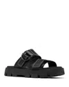 Sorel Rein Dual-grip Slide Sandals In Black/black