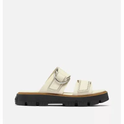 Sorel Women's Rein Slide Sandal In Chalk In White