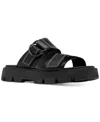 Sorel Rein Dual-grip Slide Sandals In Black,black