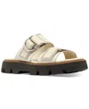 Sorel Rein Dual-grip Slide Sandals In Chalk,black