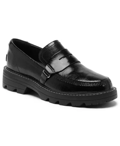 Sorel Women's Revel Ave Slip-on Loafers In Black,chalk