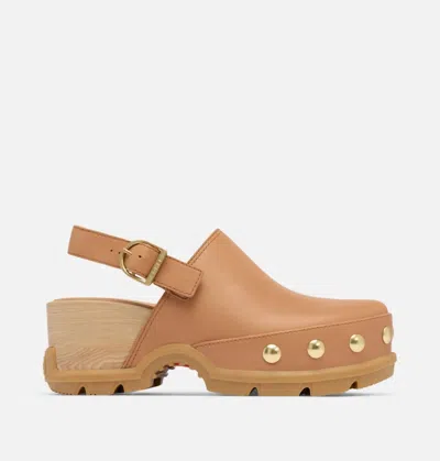 Sorel Women's Roam'n Clog Rvt In Tawny Bluff/gum 17 In Multi