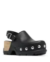 Sorel Women's Roam'n Clog Rvt Studded Clogs In Black