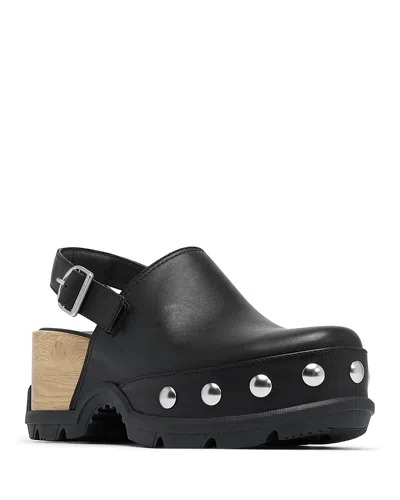 Sorel Women's Roam'n Clog Rvt Studded Clogs In Black