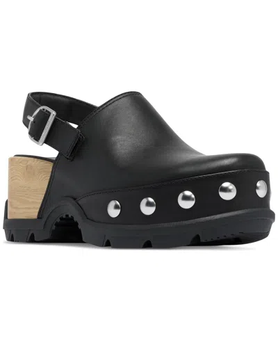 Sorel Women's Roamn Studded Clogs In Black,black