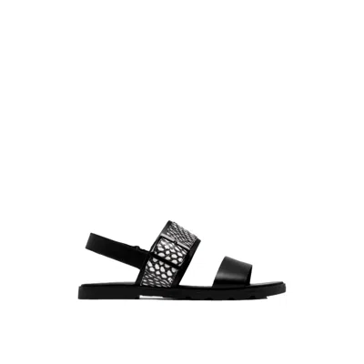 Sorel Women's  Ella Iii Ankle Strap Slingback Sandals Black 2069721-010