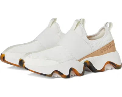 Sorel Women's  Kinetic Impact Ii Strap Sneakers Sea Salt Comfort Shoes Rhs7290 In White