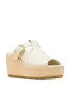 Sorel Sunpeak Wedge Slide In White