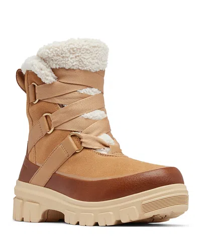 Sorel Tivoli V Faux Shearling Waterproof Boot In Brown
