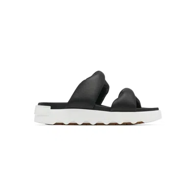 Sorel Women's Vibe Twist Slide In Black/sea Salt