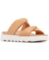 Sorel Viibe Twist Dual-band Sandals Sandals In Honest Beige,sea Salt