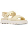 Sorel Viibe Slingback Sandal In Honey White,sea Salt