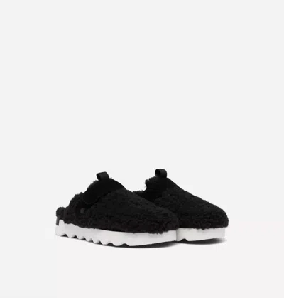 Sorel Women's Viibe Cozy Clog In Black/sea Salt