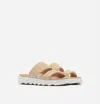 Sorel Women's Viibe Slide Sandals In Sea Salt