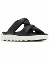 Sorel Women's Viibe Twist Slide Sandals In Charcoal
