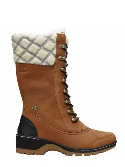 Sorel Women's Whistler Tall Winter Boots In Camel Brown/black In Multi