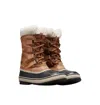 Sorel Winter Carnival Lace-up Shearling-cuff Boots In Yellow