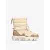 Sorel Kinetic Impact Puffy Lace-up Snow Boots In Bone/comb