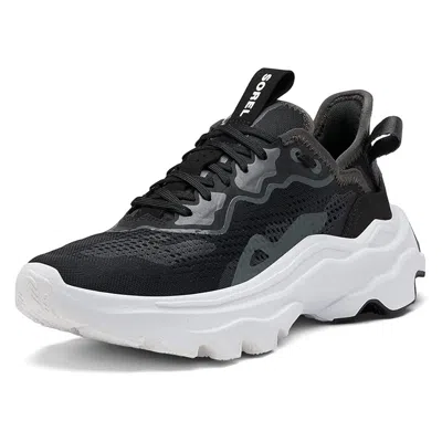 Sorel Womens Kinetic Breakthru Day Lace Shoes - Black/white