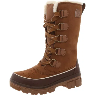 Sorel Womens Lace-up Leather Winter & Snow Boots In Multi