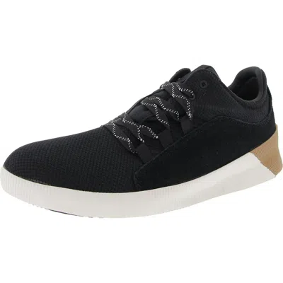 Sorel Womens Lace-up Mesh Casual And Fashion Sneakers In Black