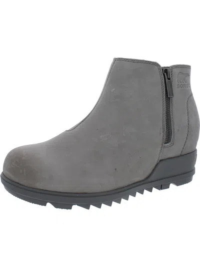 Sorel Womens Leather Booties In Multi