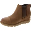 Sorel Womens Leather Flat Ankle Boots In Multi
