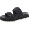 Sorel Womens Leather Strappy Flatform Sandals In Black