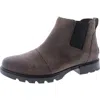 Sorel Emelie Iii Waterproof Leather Chelsea Boot In Brown