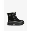 Sorel Tivoli V Wp Waterproof Boots In Black And Fawn In Blk/other