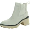 Sorel Womens Stretch Ankle Boots In White
