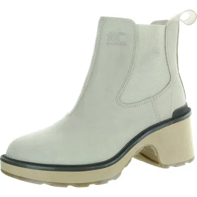 Sorel Womens Stretch Ankle Boots In White