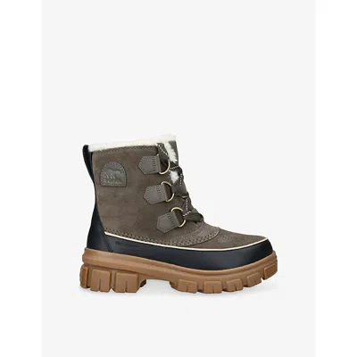 Sorel Womens Torino V Waterproof Suede Snow Boots Brown Eur 39 / 6 Uk
