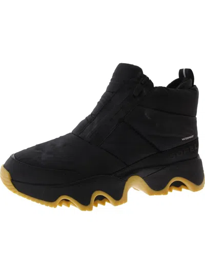 Sorel Womens Waterproof Cold Weather Shearling Boots In Black