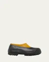 Sorel X Proenza Schouler X Proenza Schouler Leather Rubber Mules In Golden Ochre