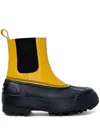 Sorel X Proenza Schouler X Proenza Schouler Leather Rubber Chelsea Booties In Yellow