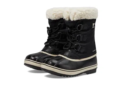 Sorel Yoot Pac Nylon Wp (little Kid/big Kid) Kids Shoes Black : 4 Big Kid M