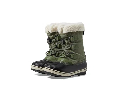 Sorel Yoot Pac Nylon Wp (little Kid/big Kid) Kids Shoes Hiker Green : 1 Little Kid M