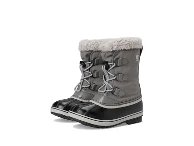 Sorel Yoot Pac Nylon Wp (little Kid/big Kid) Kids Shoes Quarry/dove : 1 Little Kid M