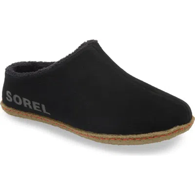 Sorel Youth Lanner Ridge Ii Slipper In Black